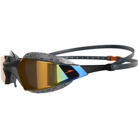 Очки для плавания Speedo Aquapulse Pro Mirror (зеркальные; черный/серый/оранжевый)